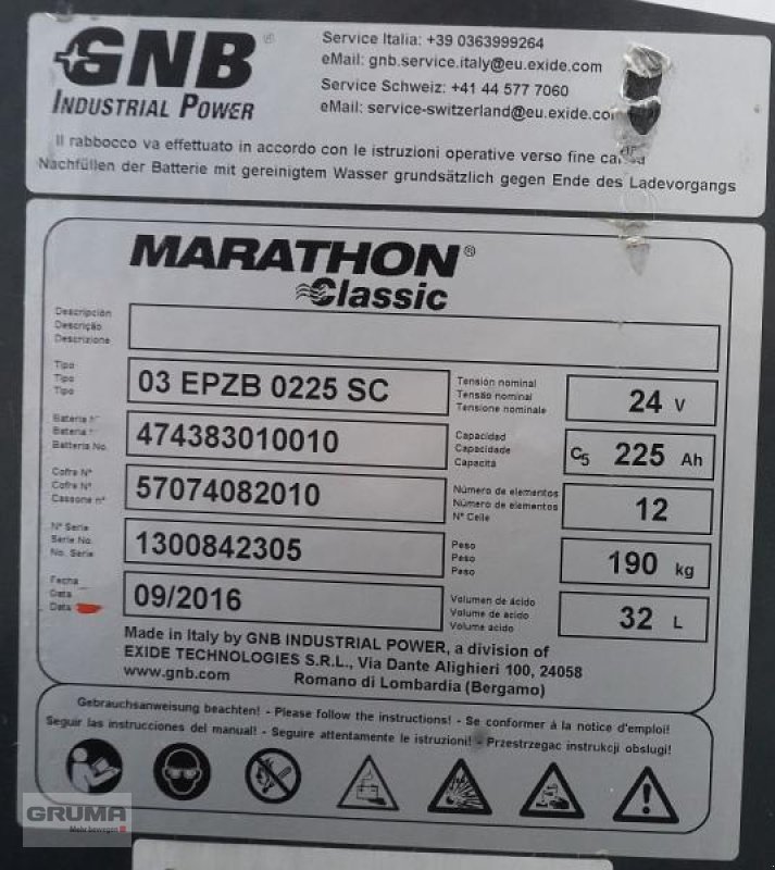 Sonstige Teile του τύπου Sonstige 24 Volt 3 PzB 225 Ah, Gebrauchtmaschine σε Friedberg-Derching (Φωτογραφία 5)