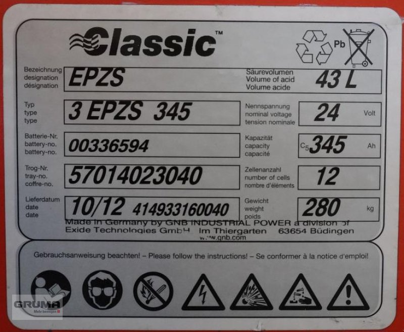 Sonstige Teile del tipo Sonstige 24 Volt 3 PzS 345 Ah, Gebrauchtmaschine en Friedberg-Derching (Imagen 5)