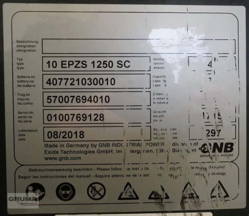 Sonstige Teile typu Sonstige 48 Volt 10 PzS 1250 Ah, Gebrauchtmaschine v Friedberg-Derching (Obrázek 5)