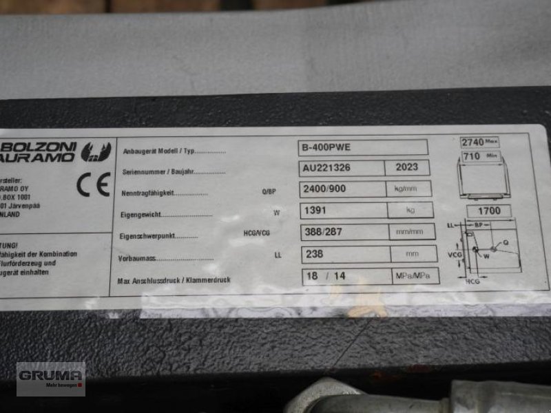 Sonstige Teile typu Sonstige B-400PWE, Breite 1830 mm, Gebrauchtmaschine v Friedberg-Derching (Obrázek 1)