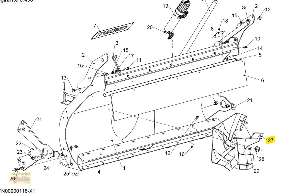 Sonstige Teile del tipo Sonstige Wurfrad für Schneefräse Cerruti L1400 TN00250, Neumaschine en Kötschach (Imagen 5)