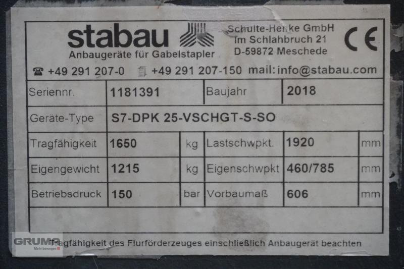Sonstige Teile типа Stabau STABAU S7-DPK25-VSCHGT-S-SO, Breite 1250 mm, Gebrauchtmaschine в Friedberg-Derching (Фотография 5)