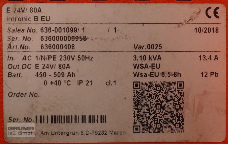 Sonstige Teile typu TS Industrie Intronic B EU E 24V/80A, Gebrauchtmaschine w Friedberg-Derching (Zdjęcie 6)