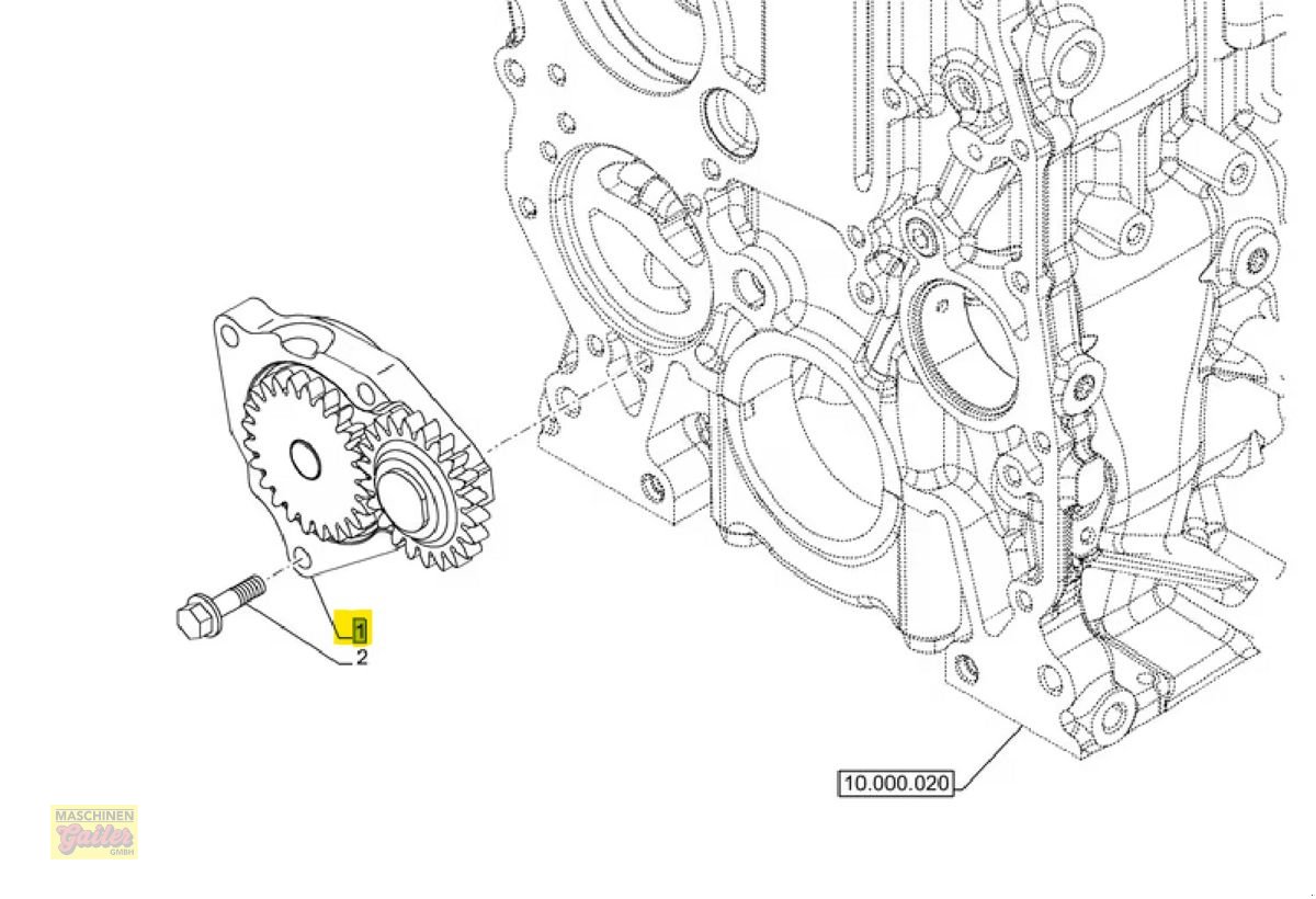 Sonstige Traktorteile typu New Holland Motorölpumpe CNH 5801365117, Gebrauchtmaschine v Kötschach (Obrázek 1)