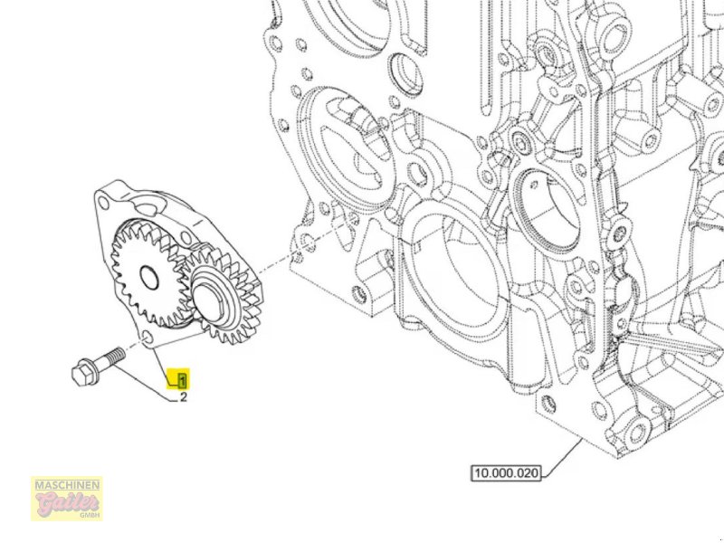 Sonstige Traktorteile za tip New Holland Motorölpumpe CNH 5801365117, Gebrauchtmaschine u Kötschach (Slika 1)