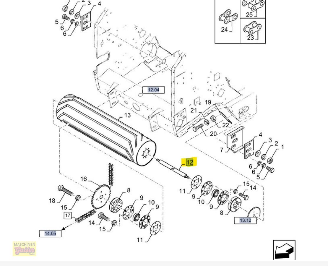 Sonstige Traktorteile des Typs New Holland Welle CNH 84024286 für Ballenpresse New Holland, Neumaschine in Kötschach (Bild 4)