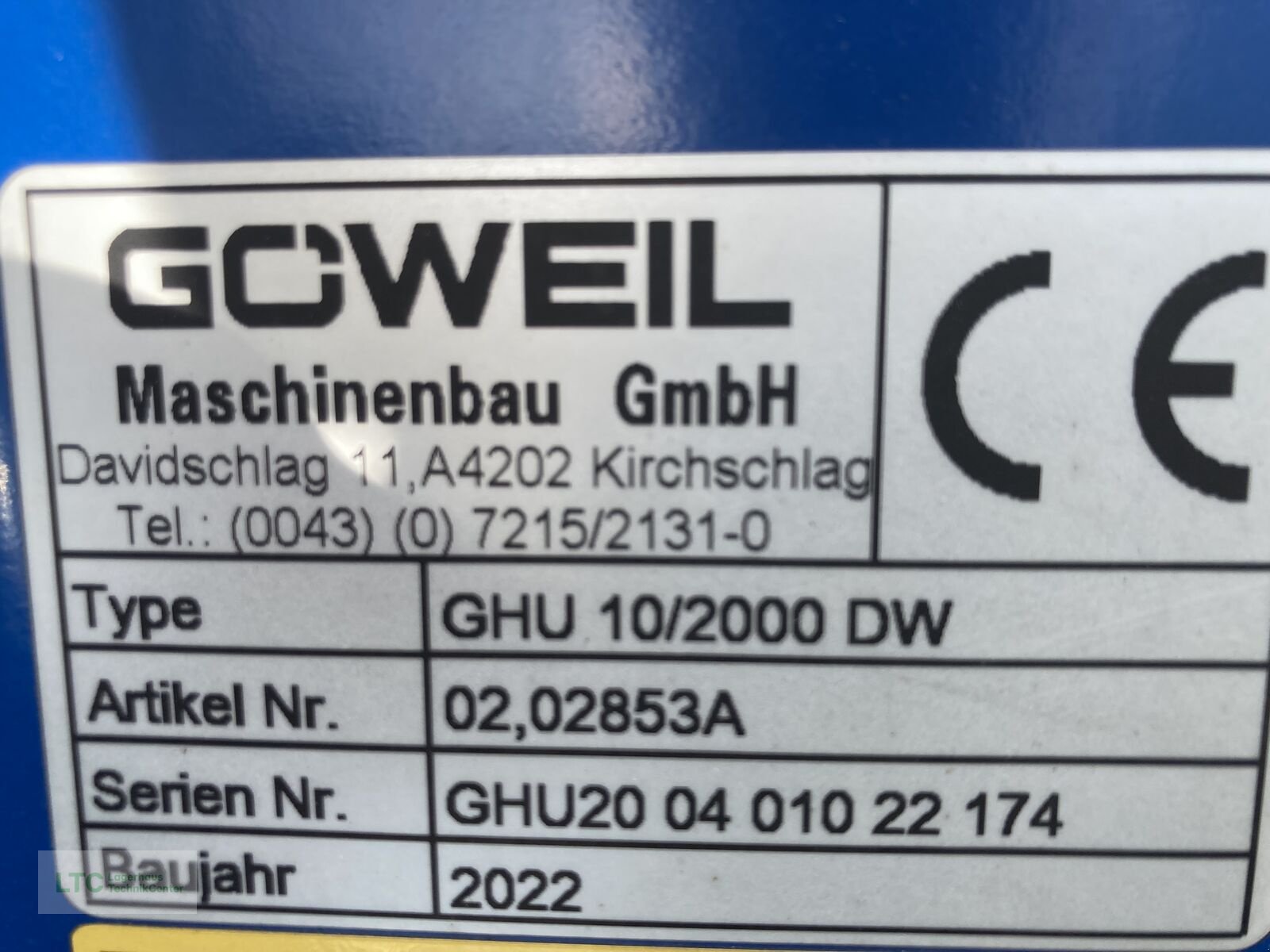 Sonstige Traktorteile del tipo Sonstige GHU 10/2000DW, Neumaschine In Redlham (Immagine 10)