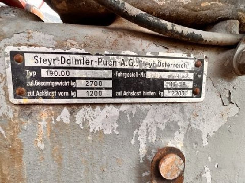 Sonstige Traktorteile des Typs Steyr 190, Gebrauchtmaschine in Stainach (Bild 7)