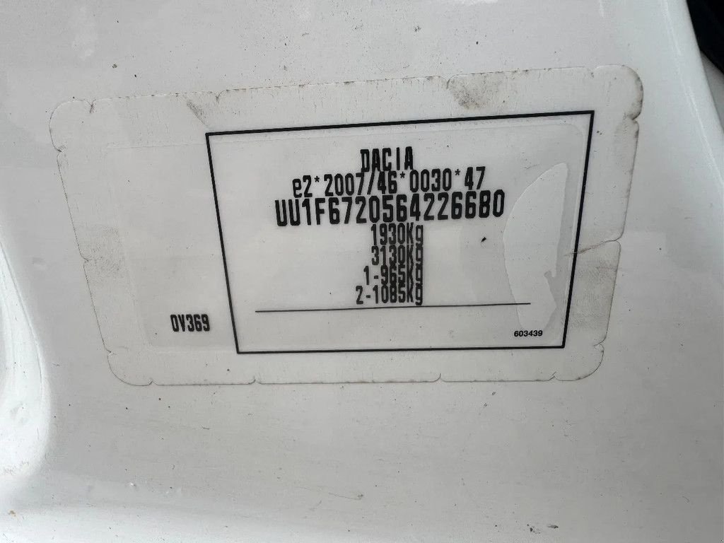 Sonstige Transporttechnik typu Dacia Dokker **55Kw-EURO6D-AIRCO**, Gebrauchtmaschine v Kessel (Obrázek 11)