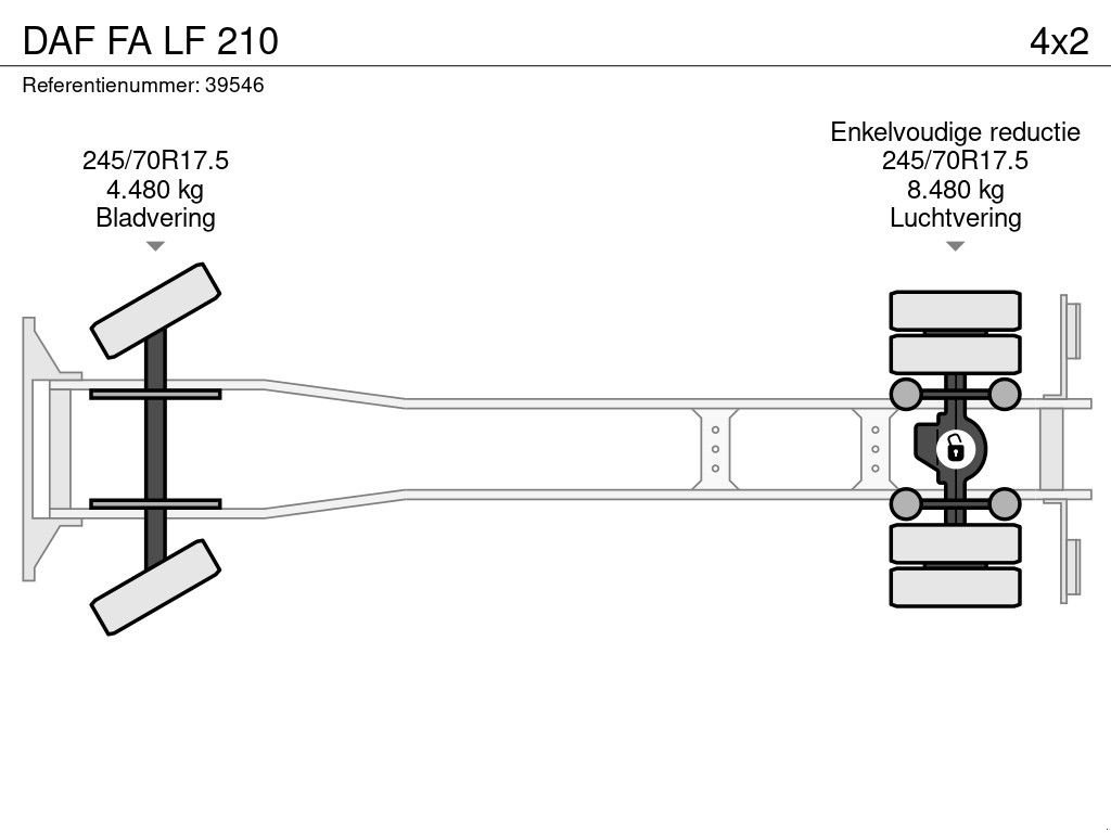 Sonstige Transporttechnik des Typs DAF FA LF 210, Gebrauchtmaschine in ANDELST (Bild 11)