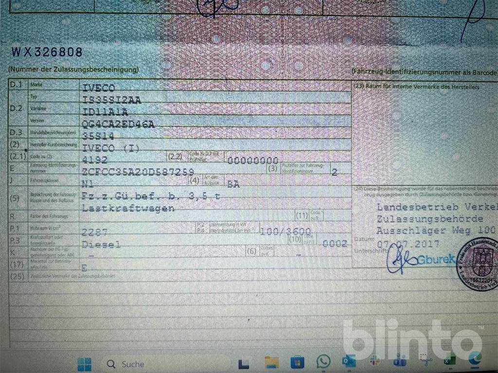 Sonstige Transporttechnik типа Iveco 35-140, Gebrauchtmaschine в Düsseldorf (Фотография 8)