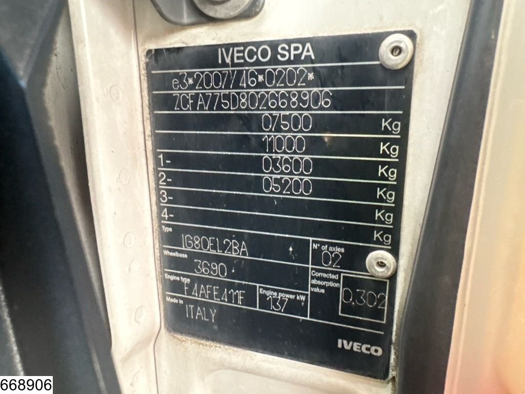 Sonstige Transporttechnik typu Iveco Eurocargo 75-190 EURO 6, Gebrauchtmaschine v Ede (Obrázek 8)