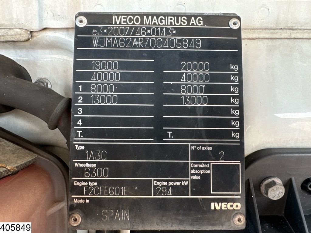 Sonstige Transporttechnik des Typs Iveco Stralis 400 CNG EURO 6, CNG, Retarder, Dhollandia, Gebrauchtmaschine in Ede (Bild 8)
