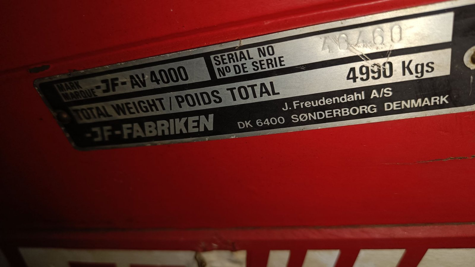 Sonstige Transporttechnik tip JF AV40, Gebrauchtmaschine in Egtved (Poză 29)