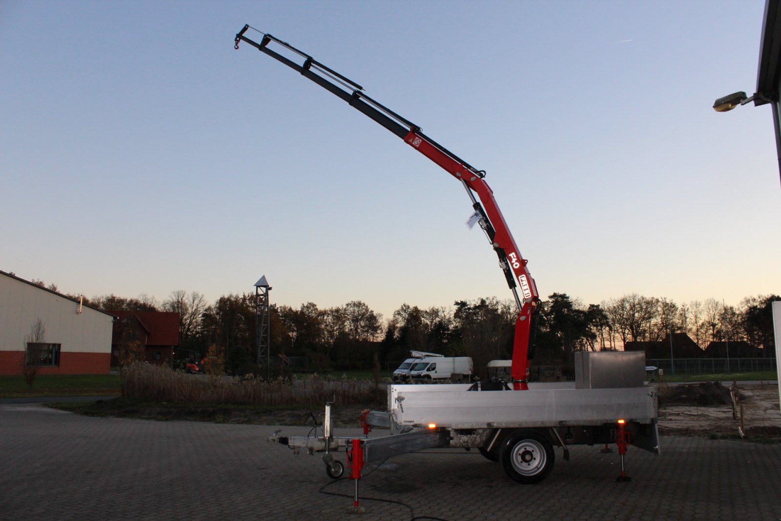 Sonstige Transporttechnik του τύπου Klagie KRANANHÄNGER mit Fassi-Kran Modell F40BF.0.24 Active, Gebrauchtmaschine σε Wagenfeld (Φωτογραφία 2)