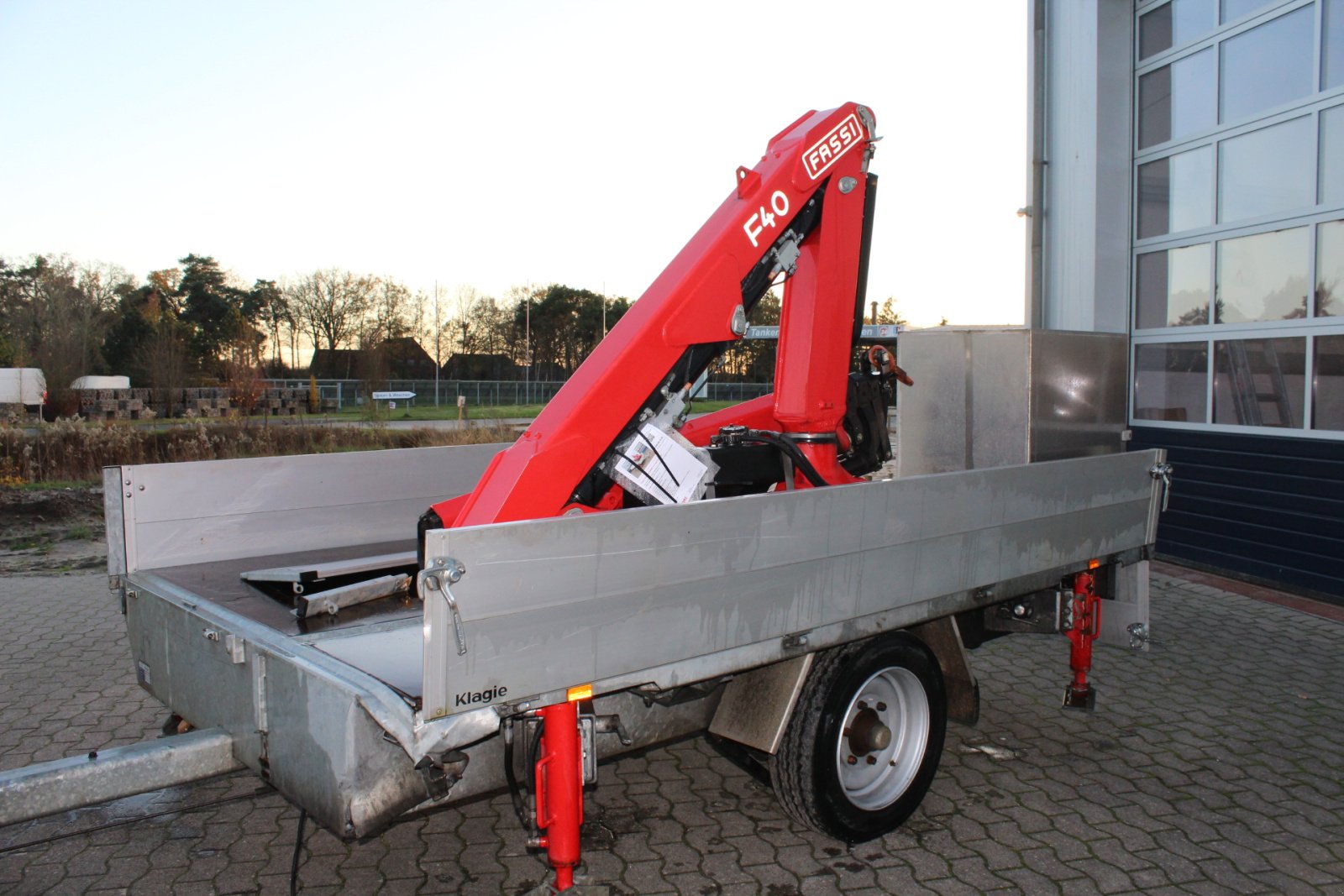 Sonstige Transporttechnik του τύπου Klagie KRANANHÄNGER mit Fassi-Kran Modell F40BF.0.24 Active, Gebrauchtmaschine σε Wagenfeld (Φωτογραφία 12)