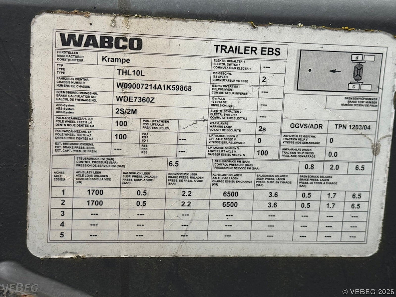 Sonstige Transporttechnik a típus Krampe THL 10 L, Gebrauchtmaschine ekkor: Herrenberg (Kép 12)