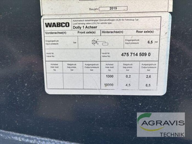 Sonstige Transporttechnik типа Kröger DOLLY ACHSE, Gebrauchtmaschine в Olfen  (Фотография 12)