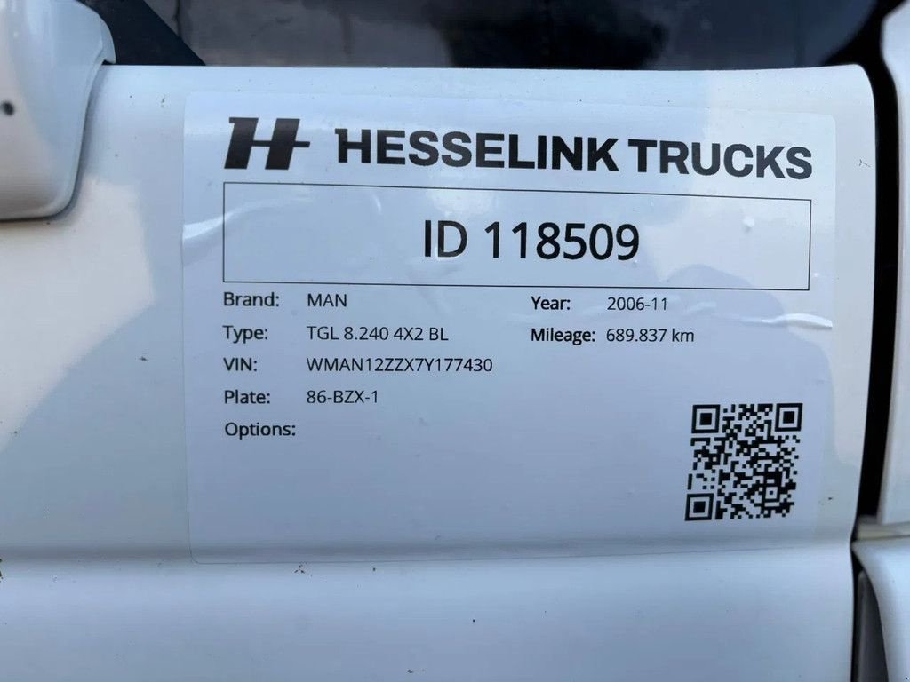 Sonstige Transporttechnik typu MAN TGL 8.240 Cargolift Laadklep NL Truck APK/TUV 02-2026, Gebrauchtmaschine v Saasveld (Obrázek 8)