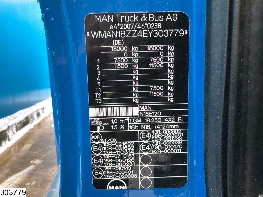 Sonstige Transporttechnik a típus MAN TGM 18 250 MBB Palfinger 2000 K, Manual, Gebrauchtmaschine ekkor: Ede (Kép 8)