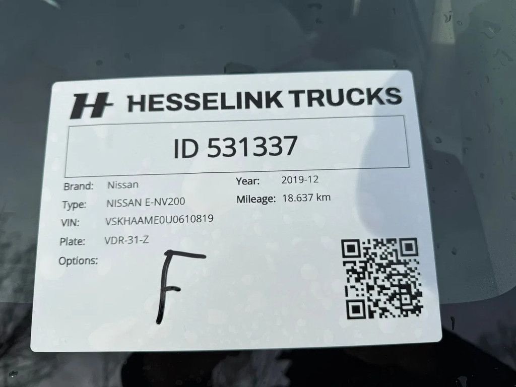 Sonstige Transporttechnik des Typs Nissan E-NV200 Full Electric Zwaailampen 18.637KM!! NL Car APK/TUV 01-0, Gebrauchtmaschine in Saasveld (Bild 10)