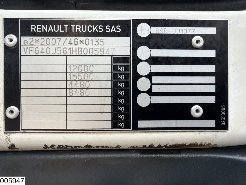 Sonstige Transporttechnik типа Renault D12 210 EURO 6, Palfinger, Gebrauchtmaschine в Ede (Фотография 8)
