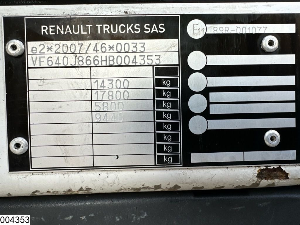 Sonstige Transporttechnik of the type Renault D14 280 EURO 6, PALFINGER, Gebrauchtmaschine in Ede (Picture 8)