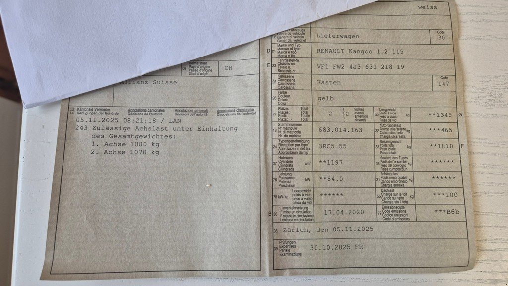 Sonstige Transporttechnik del tipo Renault Kangoo 1.2, Gebrauchtmaschine en Oetwil am See (Imagen 10)