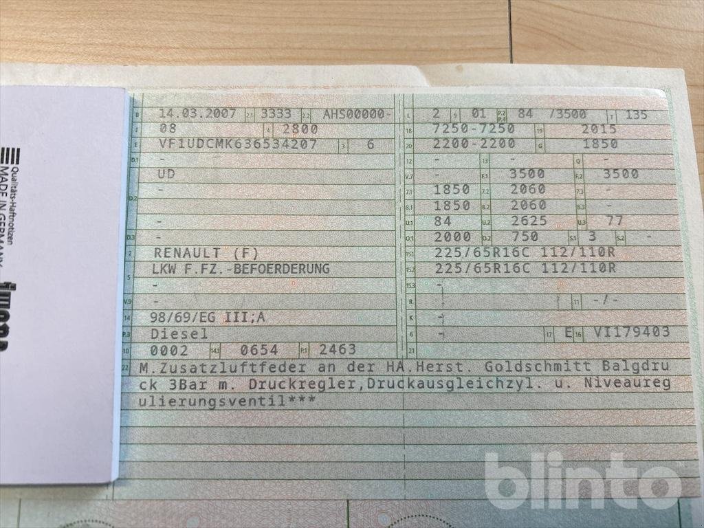 Sonstige Transporttechnik del tipo Renault Master dci 120, Gebrauchtmaschine In Düsseldorf (Immagine 5)