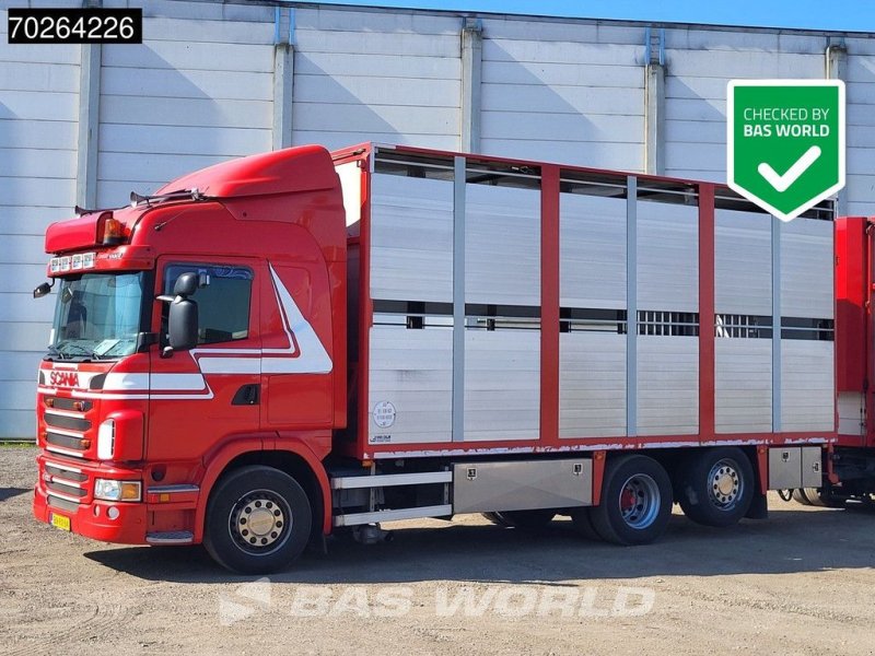 Sonstige Transporttechnik typu Scania G420 6X2 Van Dijk Cattle transport Liftable floor Lift-Asche Eur, Gebrauchtmaschine v Veghel (Obrázek 1)