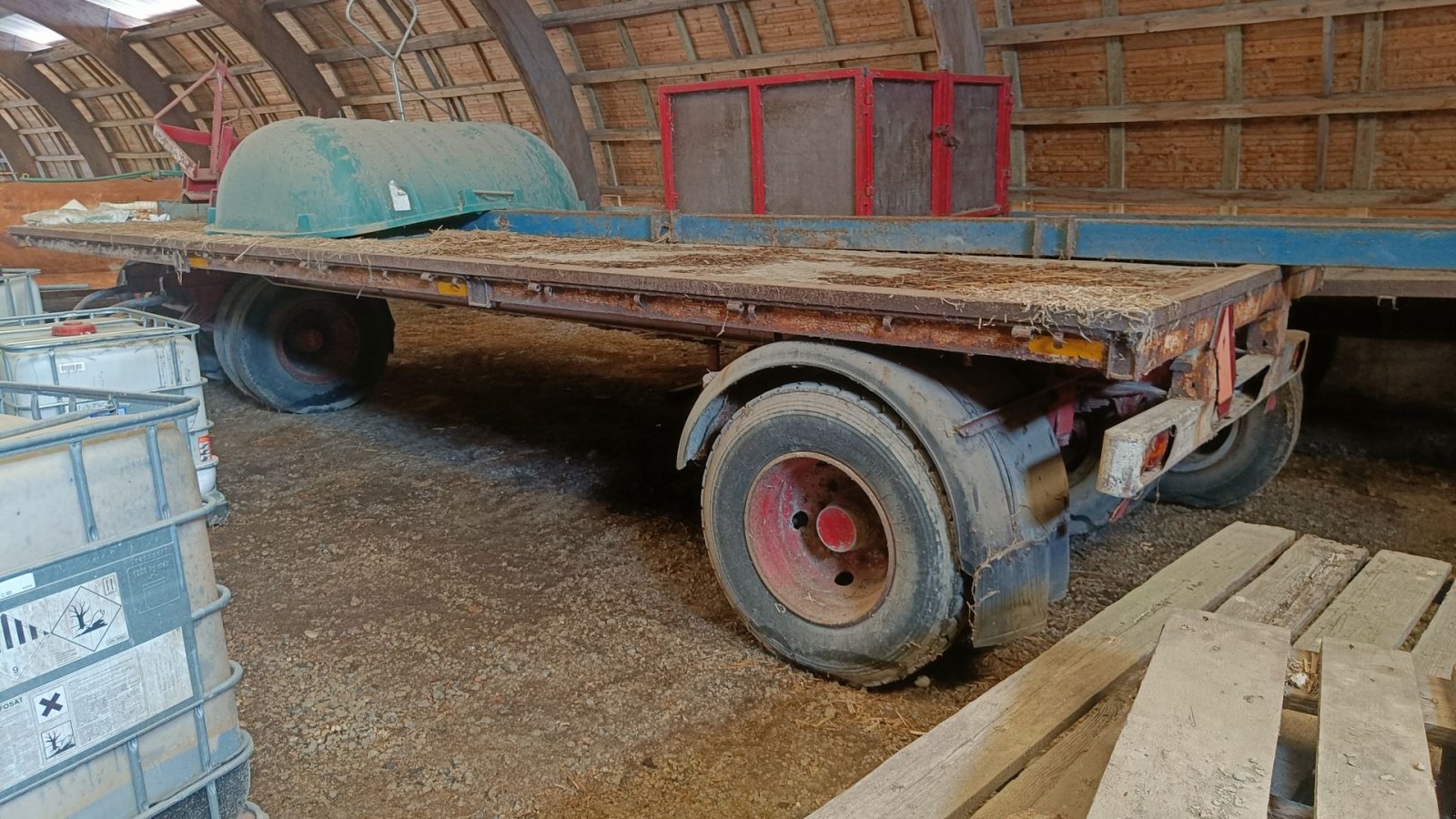 Sonstige Transporttechnik типа Sonstige Halmvogn/lastbilanhænger  4-hjulet  8 m, Gebrauchtmaschine в Egtved (Фотография 2)