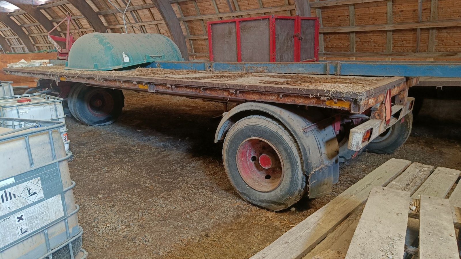 Sonstige Transporttechnik типа Sonstige Halmvogn/lastbilanhænger  4-hjulet  8 m, Gebrauchtmaschine в Egtved (Фотография 3)