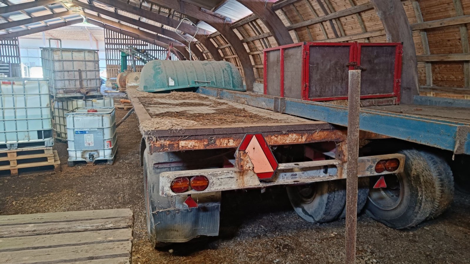 Sonstige Transporttechnik типа Sonstige Halmvogn/lastbilanhænger  4-hjulet  8 m, Gebrauchtmaschine в Egtved (Фотография 4)