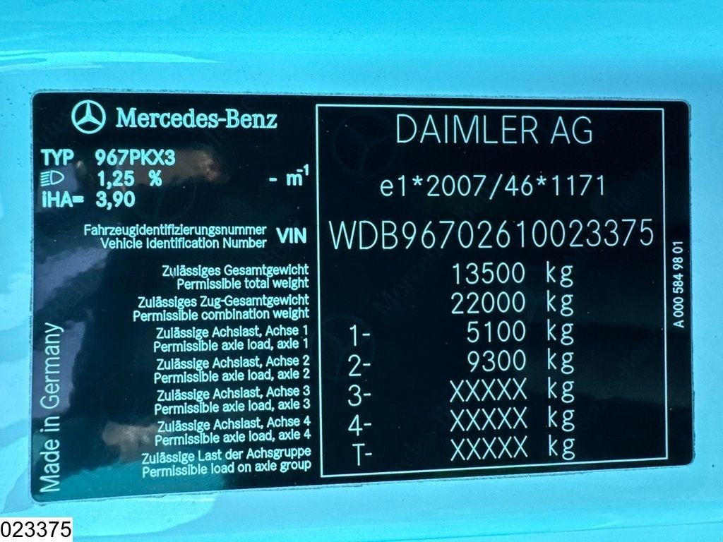 Sonstige Transporttechnik du type Sonstige Mercedes Benz Atego 1321 EURO 6, Dhollandia, Gebrauchtmaschine en Ede (Photo 8)