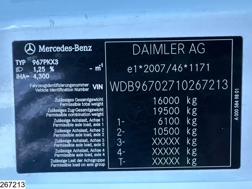 Sonstige Transporttechnik Türe ait Sonstige Mercedes Benz Atego 1523 EURO 6, Dhollandia, Tank 5600 Liter, 2 Comp, Gebrauchtmaschine içinde Ede (resim 8)