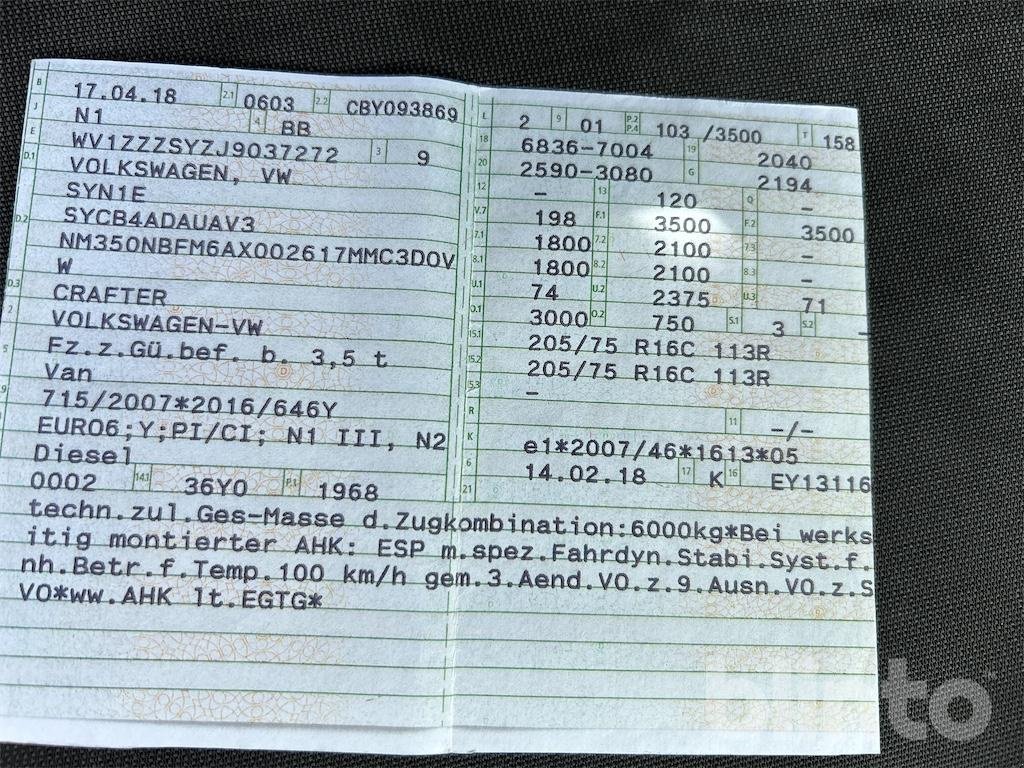 Sonstige Transporttechnik vrste Volkswagen Crafter, Gebrauchtmaschine v Düsseldorf (Slika 5)