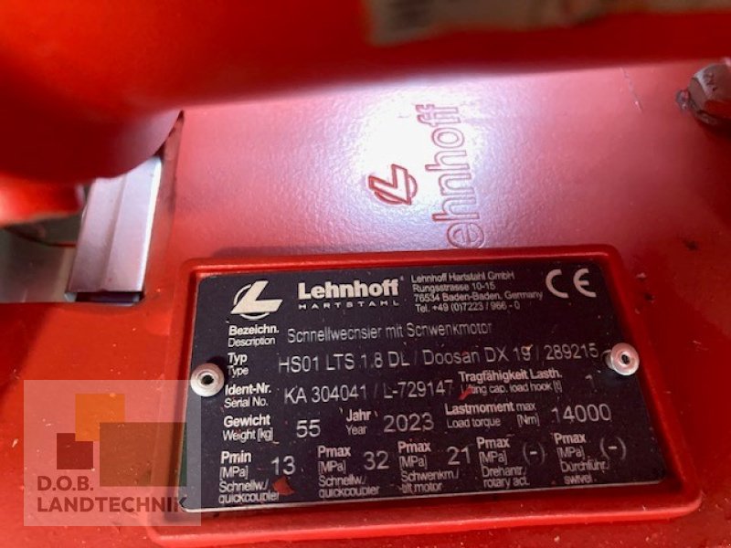 Sonstiger Baggerzubehör a típus Lehnhoff LTS1.8 DL, Neumaschine ekkor: Regensburg