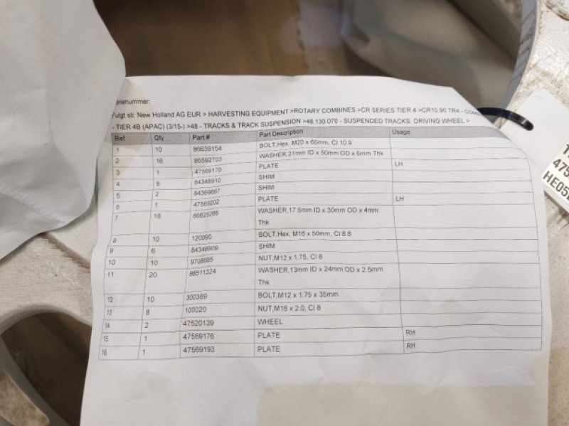 Sonstiges Baggerzubehör typu New Holland CR9080, Gebrauchtmaschine v Hemmet (Obrázek 13)