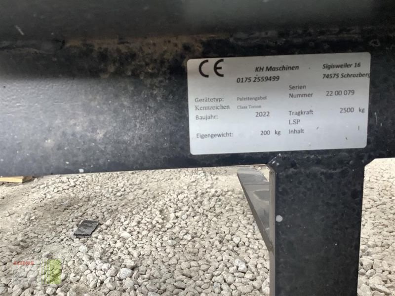 Sonstiges Baggerzubehör des Typs Sonstige TPZ PALETTENGABEL 1200MM, TORI, Neumaschine in Wassertrüdingen (Bild 3)