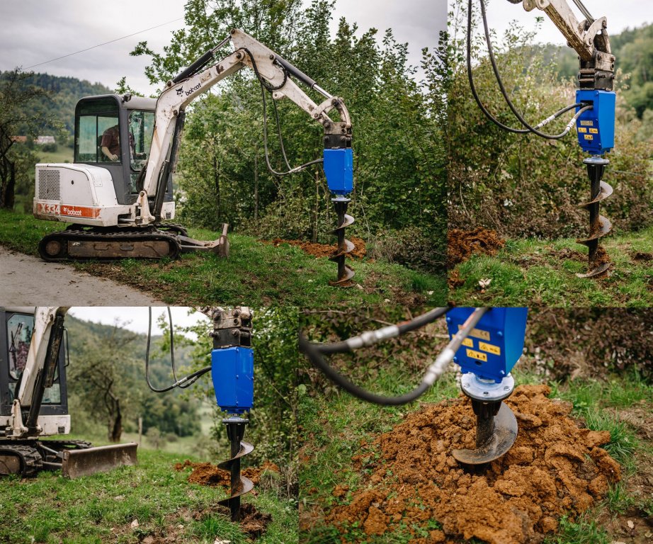 Sonstiges Baggerzubehör typu Sonstige Triebwerk Erdbohrer Kegelspalter Bagger 800 ccm 45 Kw, Neumaschine v Ingolstadt (Obrázek 1)