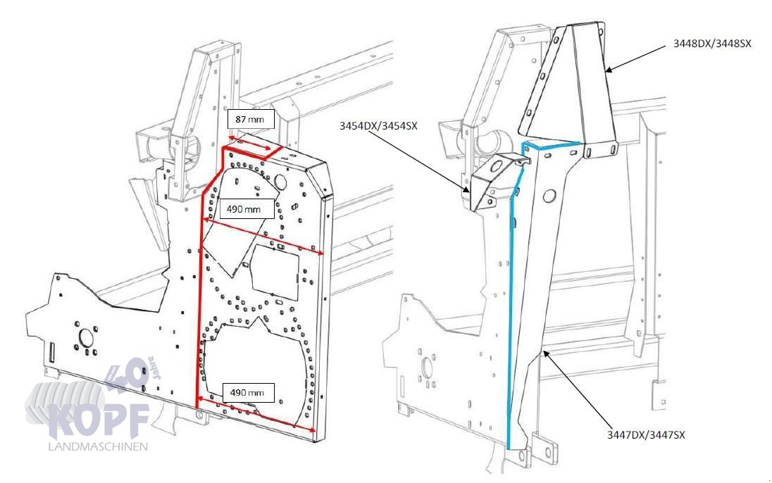 Sonstiges Feldhäckslerzubehör tip Capello Adapter (Umbausatz) Feldhäcksler für Maispflücker, Neumaschine in Schutterzell (Poză 1)