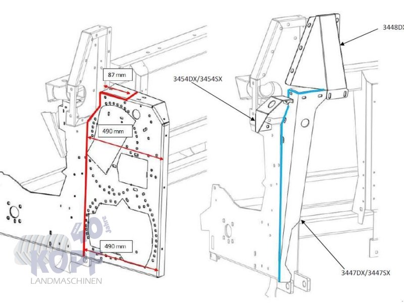 Sonstiges Feldhäckslerzubehör typu Capello Adapter (Umbausatz) Feldhäcksler für Maispflücker, Neumaschine v Schutterzell (Obrázok 1)