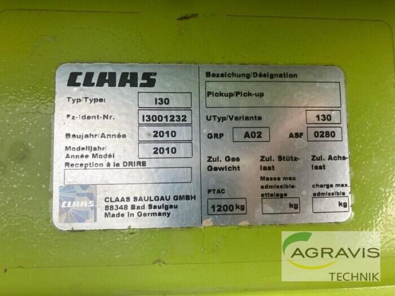 Sonstiges Feldhäckslerzubehör des Typs CLAAS PICK UP 300 PRO T, Gebrauchtmaschine in Fritzlar (Bild 8)