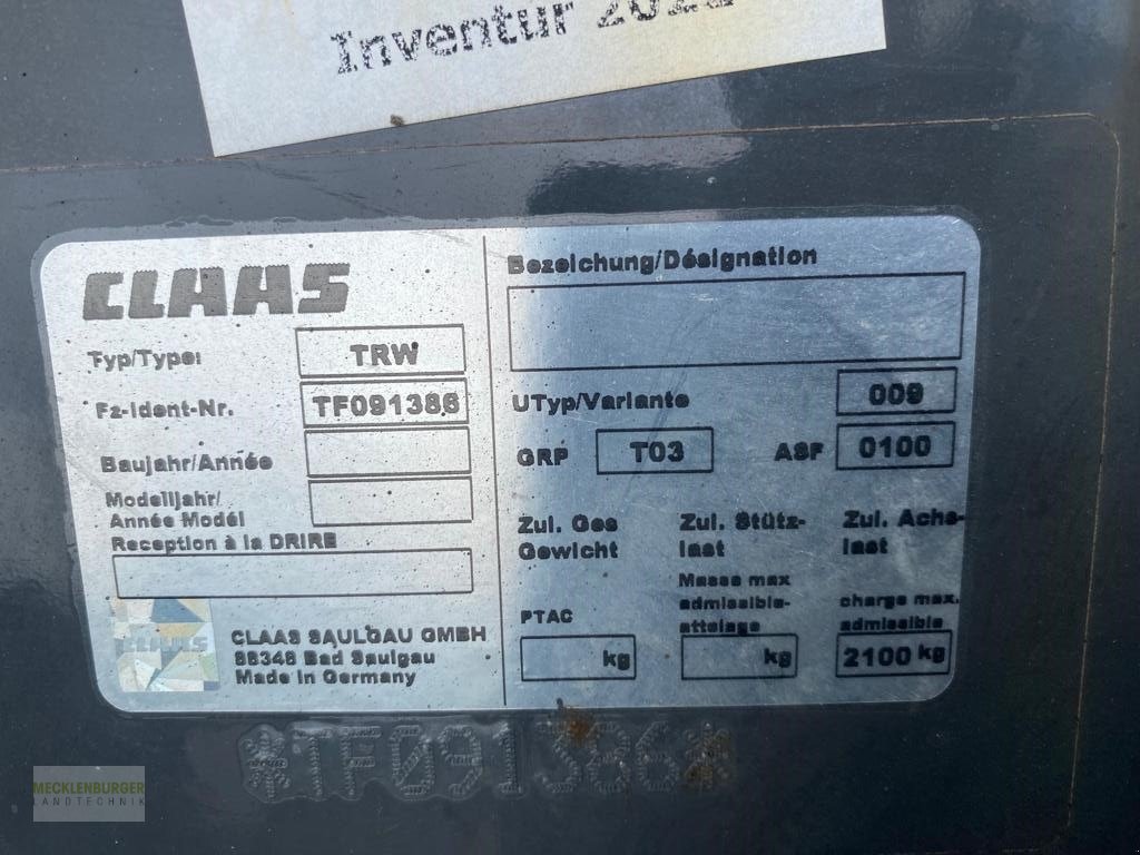 Sonstiges Feldhäckslerzubehör des Typs CLAAS Transportfahrwerk für Orbis, Gebrauchtmaschine in Mühlengeez (Bild 2)