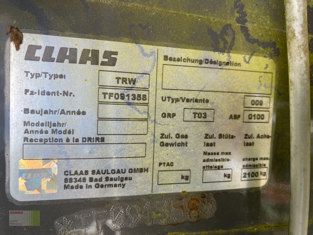 Sonstiges Feldhäckslerzubehör des Typs CLAAS Transportfahrwerk, Gebrauchtmaschine in Vohburg (Bild 6)