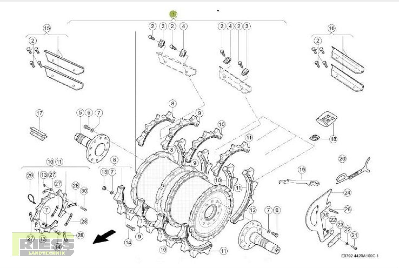 Sonstiges Feldhäckslerzubehör typu CLAAS V-MAX 28 Messertrommel Jaguar 497 - 502, Vorführmaschine v Homberg/Ohm - Maulbach (Obrázek 2)