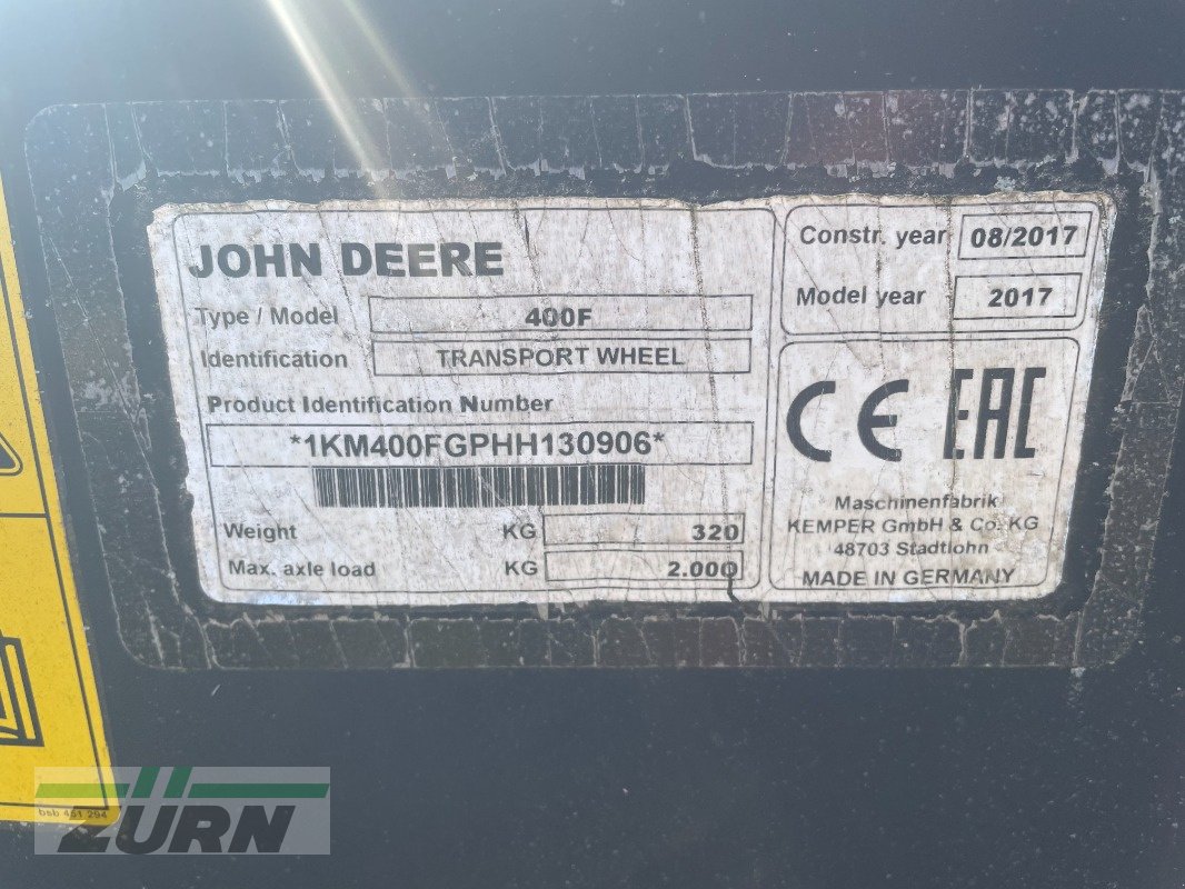 Sonstiges Feldhäckslerzubehör des Typs Kemper 400F, Gebrauchtmaschine in Schöntal-Westernhausen (Bild 3)