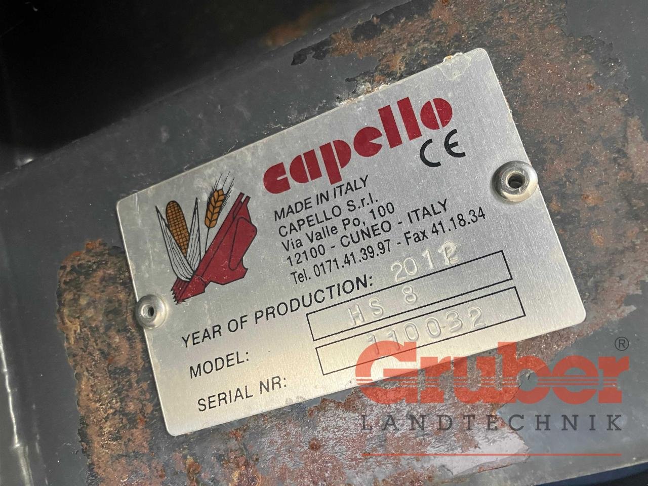 Sonstiges Mähdrescherzubehör typu Capello HS 8, Gebrauchtmaschine w Ampfing (Zdjęcie 3)