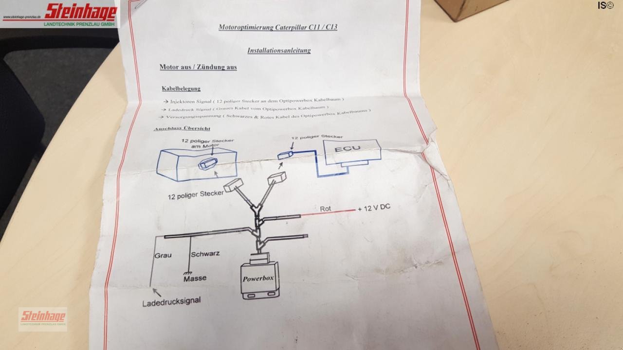 Sonstiges Mähdrescherzubehör typu Caterpillar Motoroptimierung CAT, Gebrauchtmaschine v Rollwitz (Obrázek 2)