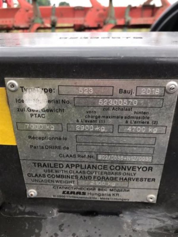 Sonstiges Mähdrescherzubehör des Typs CLAAS GEBR. TRANSPORTWAGEN CLAAS, Gebrauchtmaschine in Mockrehna (Bild 11)